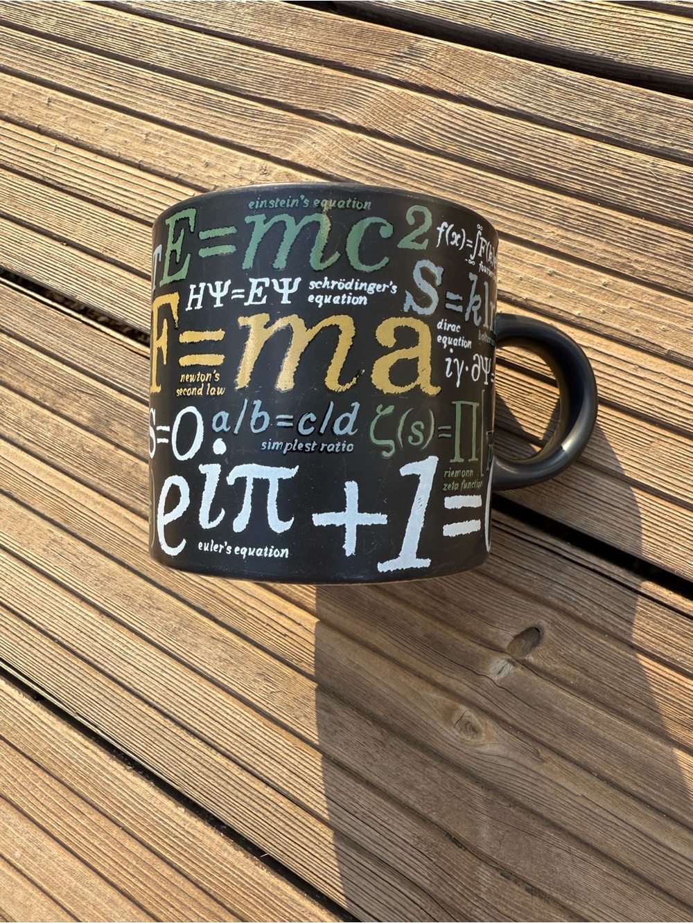 Black Math & Science Equation Ceramic Mug